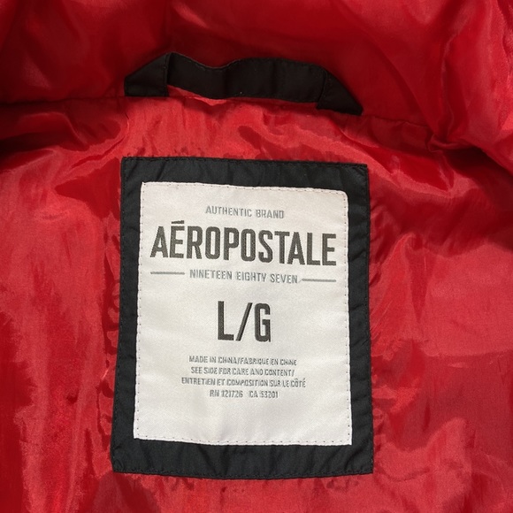 Aeropostale Logo Puffer Vest Size Large - Picture 7 of 10